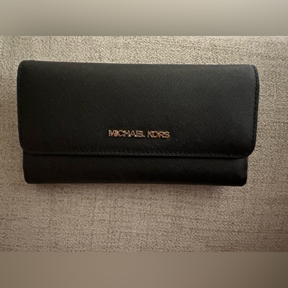 Michael Kors Jet Set Wallet Large - Black